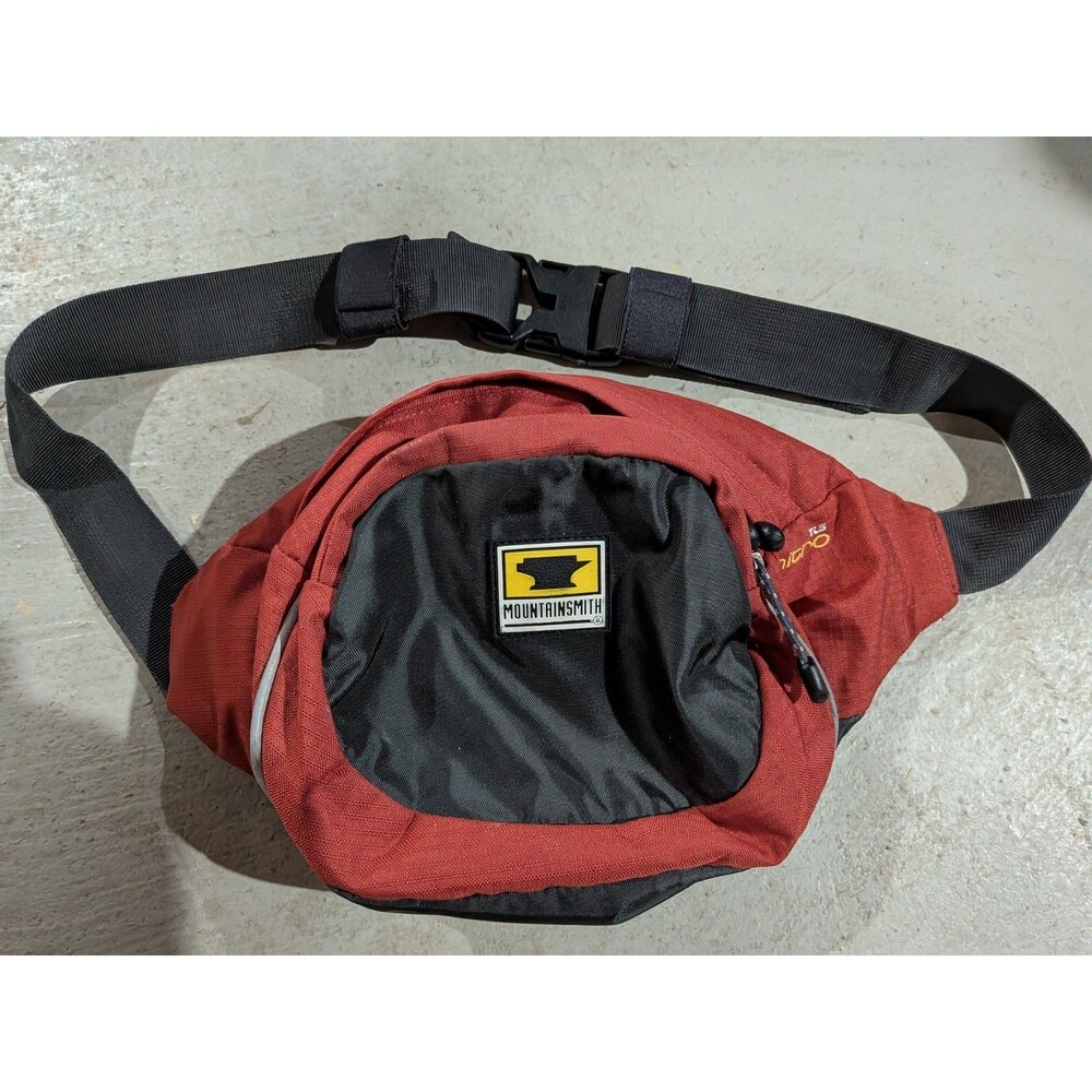Mountainsmith TLS‎ Nitro Daypack Lumbar Waist Bag Fanny Pack Blaze Red Charcoal